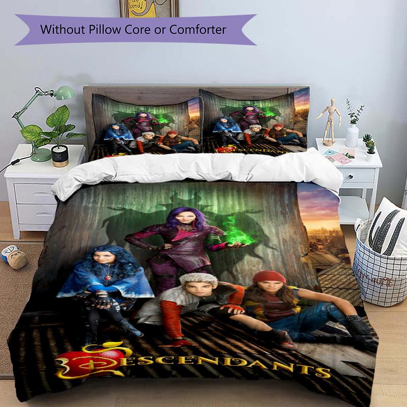 Descendants Forbidden Kingdom Print 3Pcs Bedding Setduvet Cover With 2 Bedropillowcase Home Birthday Gift