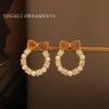 Премиальные серьги и ожерелье в стиле легкой роскоши с чувством вкуса, весна-лето, темпераментные ретро-серьги, модные нишевые украшения