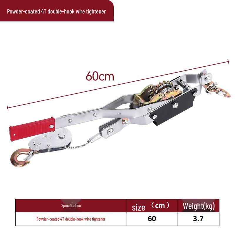 Ручная лебедка с двойным крюком