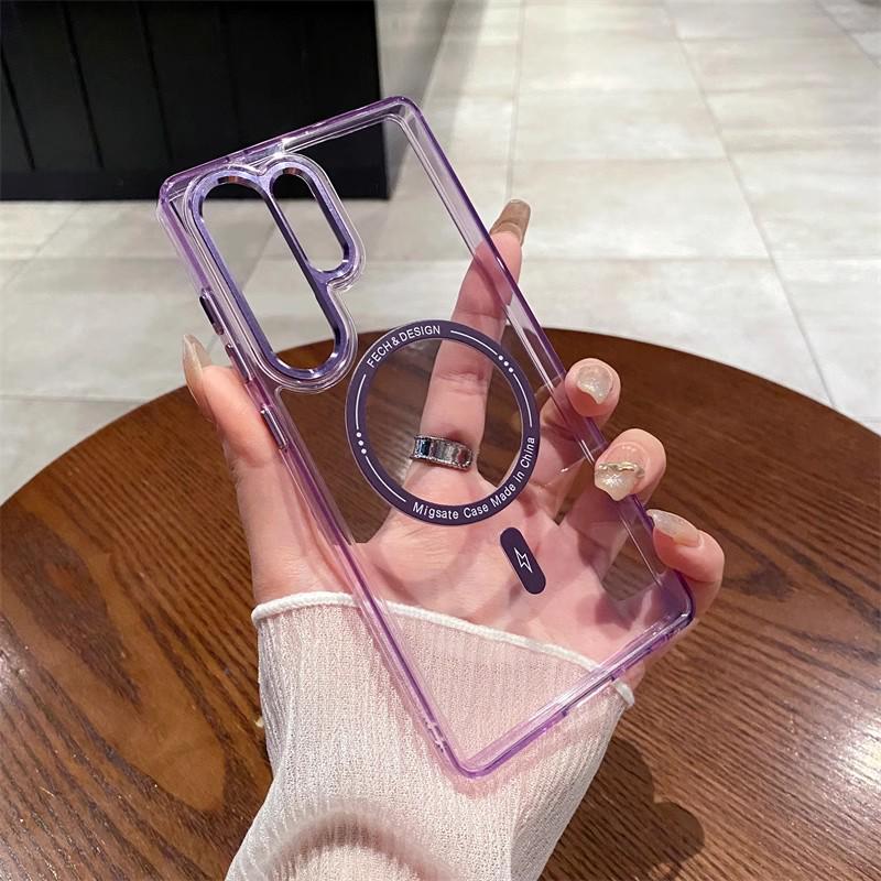 Металлический чехол для телефона Samsung S24 Ultra Flirty Eyes, защитный чехол с беспроводной зарядкой для S25 Edge