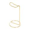 Metallic Iron Headphone Stand Polished Surface Stable Non-Slip Base Ideal for Audio Enthusiast Studio Office Use
