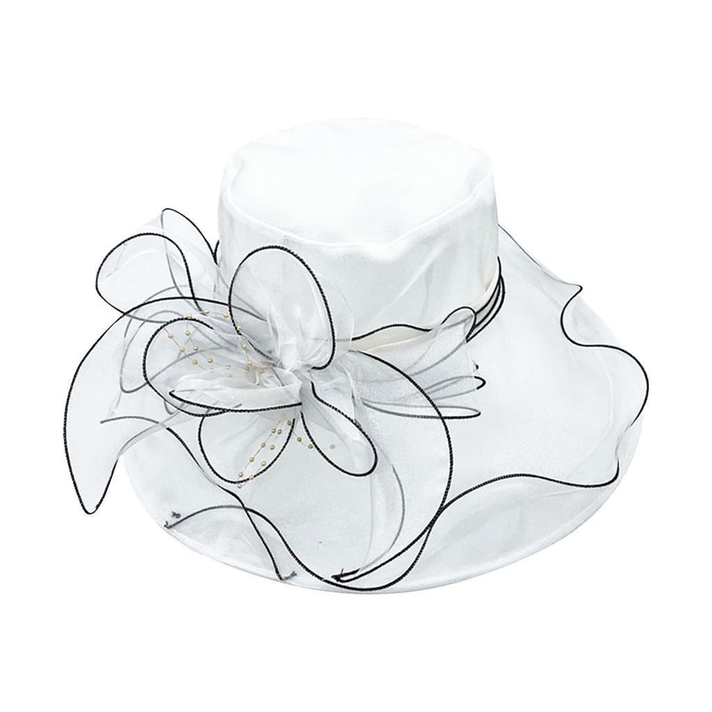 Women's Fashion Organza Church Fascinator Bridal Tea Party Wedding Hat