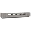 3 Piece TV Cabinet Set with LED Lights Grey Sonoma Particleboard
