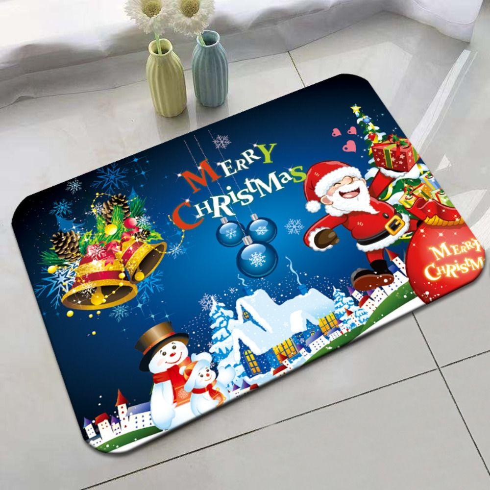 Christmas Decorations Christmas Mat Santa Claus Gnome Door Mat New Outdoor Carpet Home