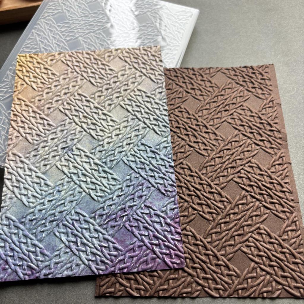Форма для тиснения с вязаным узором - DIY рельефная и вогнуто-выпуклая доска для тиснения