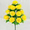 Artificial Carnation Realistic 18 Head Fake Silk Flower UV Resistant Wedding Party