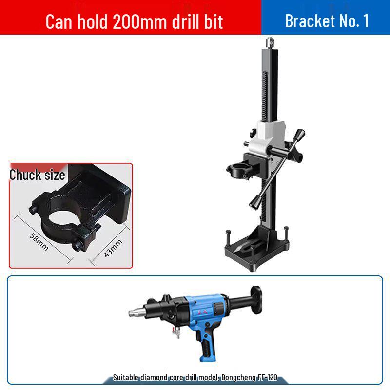 Diamond Core Drill for Concrete AC Vent Openings - Light-Duty Benchtop High-Power Machine