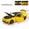 1:24 Chevrolet Camaro 2023 Литая Модель Автомобиля Игрушка Металлический Литой Автомобиль Звук и Свет Автомобильные Игрушки Для Детей Транспортное Средство
