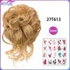 Synthetic Hair Bun Chignon Messy Curly Hair Band Elastic Scrunchy False Hair Pieces For Women Hairpins Black Brown