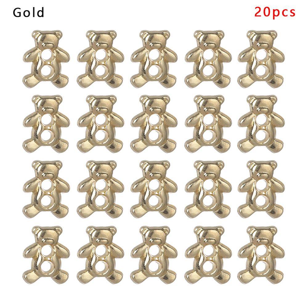 Craft Bear Pattern Decoration DIY Doll Clothes Mini Buttons Clothing Sewing Buckle Metal Buckles