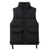 Плюс размер L-8XL осенний стеганый жилет для мужчин новые толстые теплые безрукавки с капюшоном черный жилет мужское холодное пальто для зимы