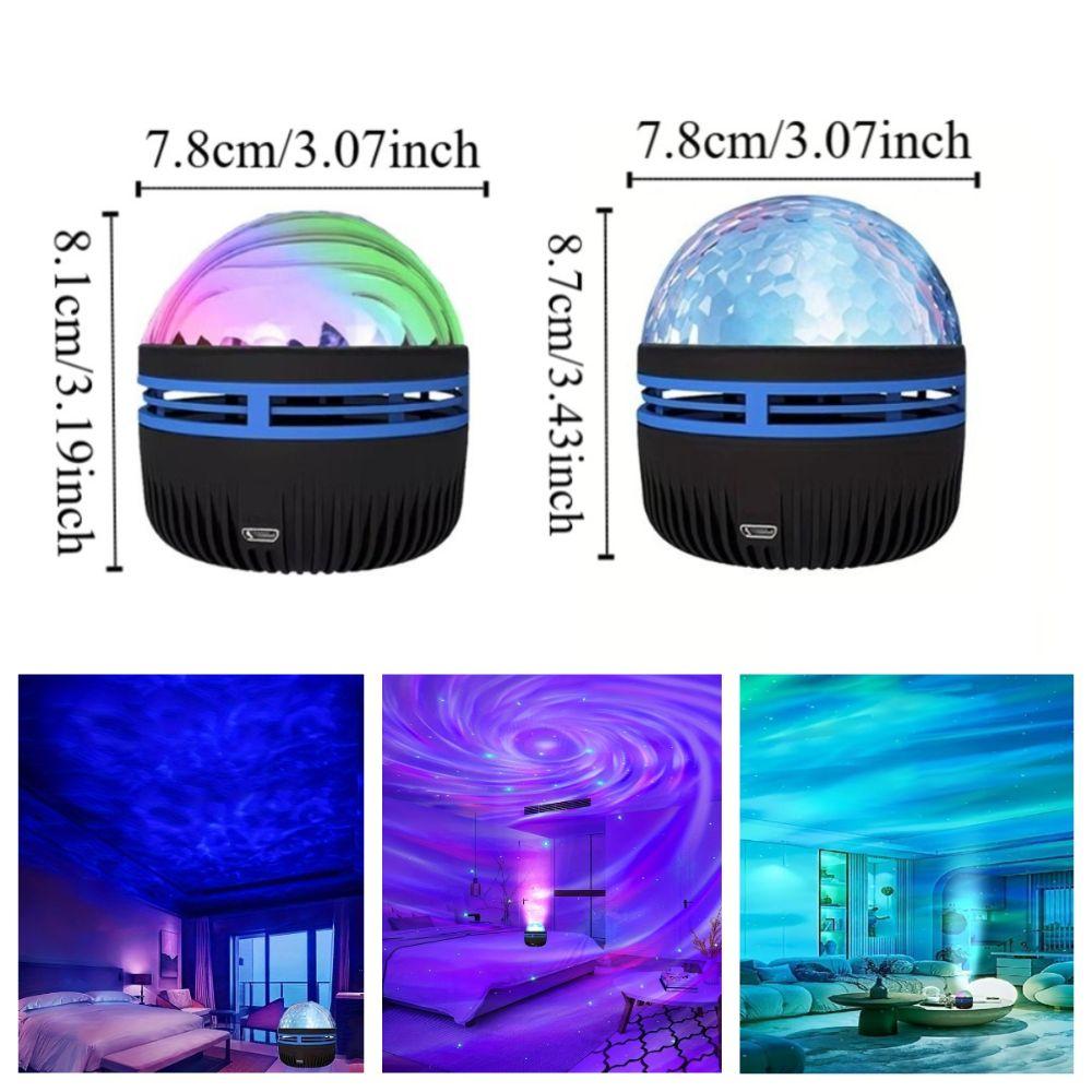 Remote Control Aurora Projection Lamp Auto Rotating LED Night Light  Christmas Decoration
