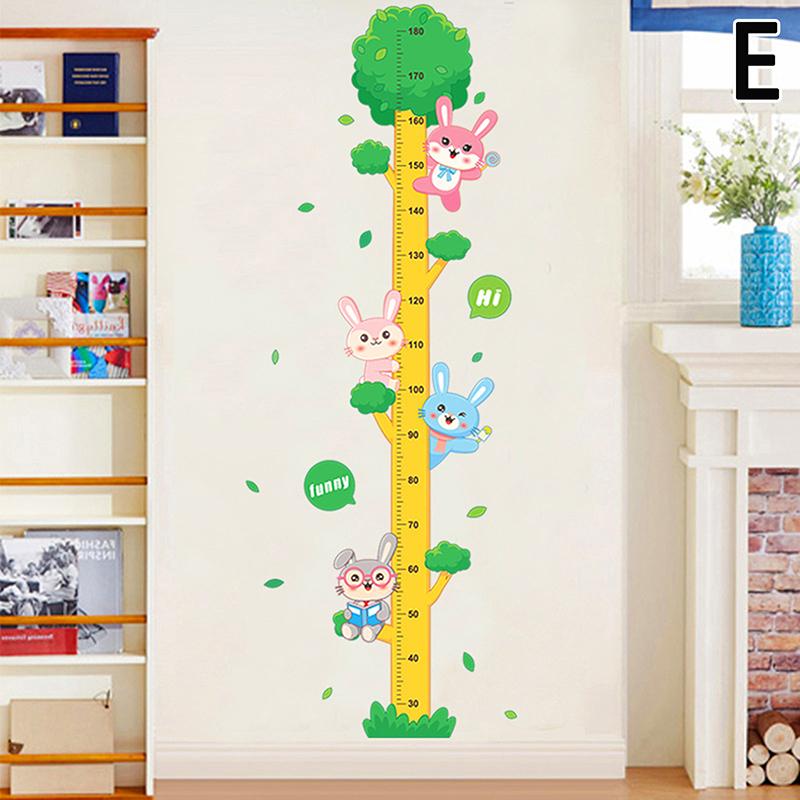 Мультяшные животные Измеритель роста Наклейка на стену Динозавр Панда Наклейка на стену для детской комнаты Детская Измерительная линейка роста Таблица роста