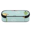 Pen Case Structured Design 300D Polyester Zipper Closure with Main Pocket Mesh Layer and Removable Pen Divider for Students