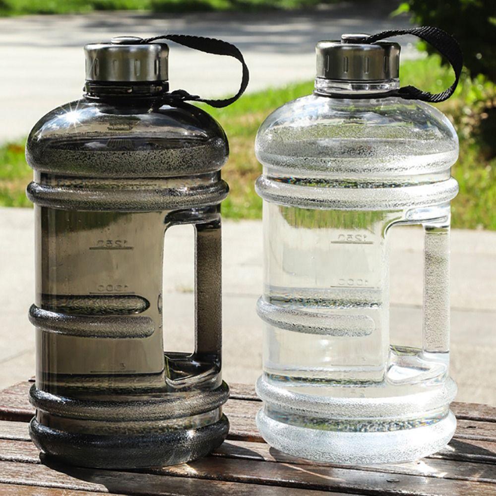 1 шт. Прочная галлонная бутылка для воды PETG 2 л Большая емкость Бутылка для спортивных напитков Портативная С ручкой Бутылка-шейкер