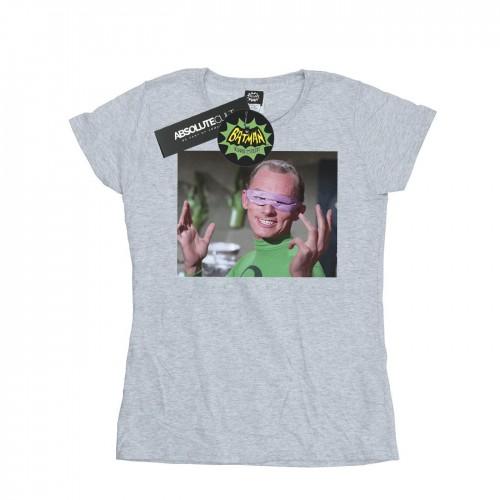 DC Comics Женская/женская хлопковая футболка из сериала «Бэтмен» с фотографией «Загадочник»