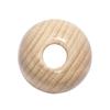 Wooden Beads, Polished, 30 Mm Ø, Natural, 10 Mm Drill