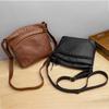 Soft PU Leather Shoulder Bag Women Retro Messenger Bag Double Zipper Female Crossbody Bag Big Capacity Daily Handbag