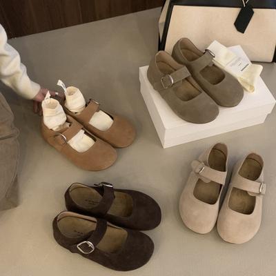 Кожаная платформа женские новые осенние туфли Мэри Джейн на плоской подошве с ремешком через подъем, туфли Дуду