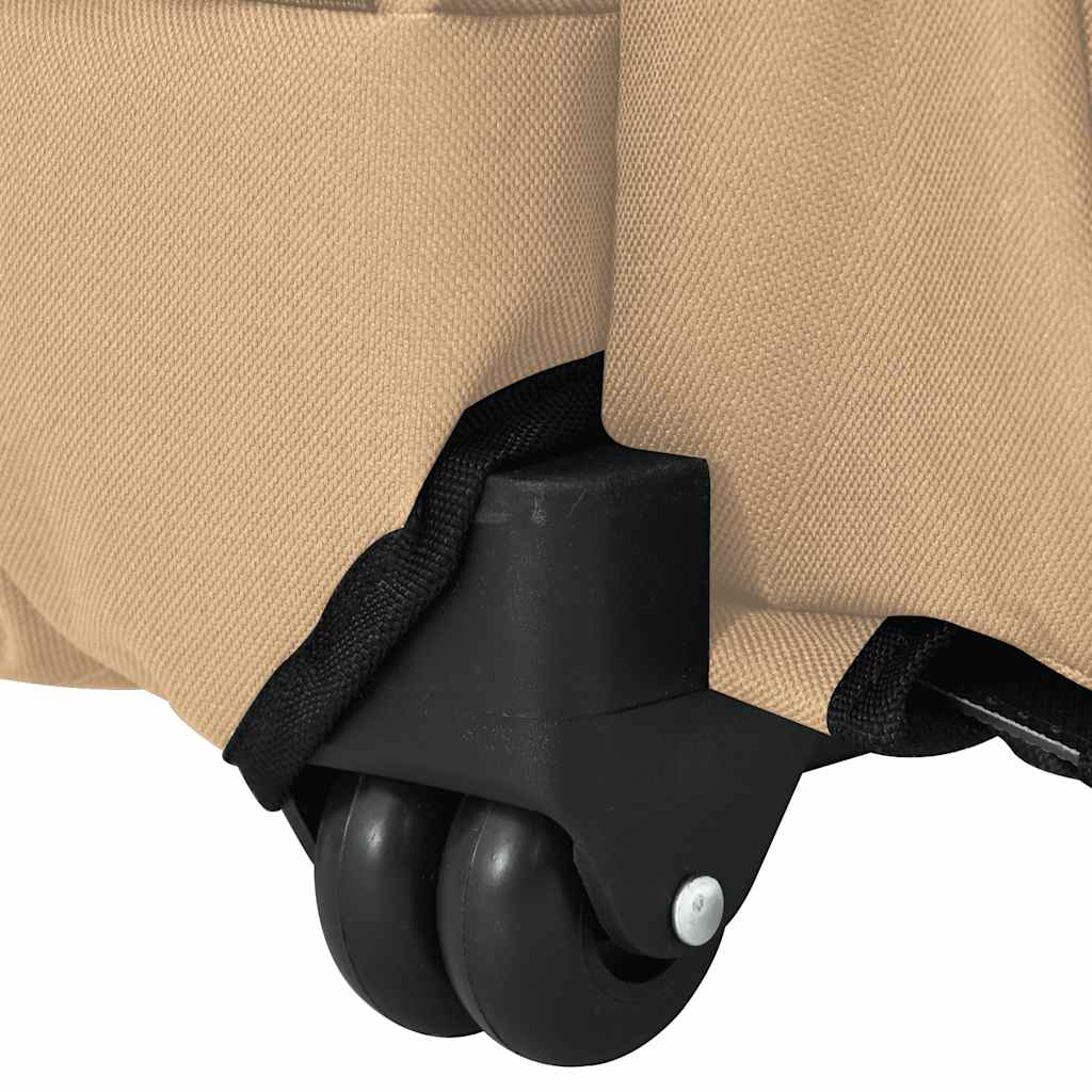 3 in 1 Pet Trolley Beige 48 x 32 x (57 106) cm Oxford Fabric