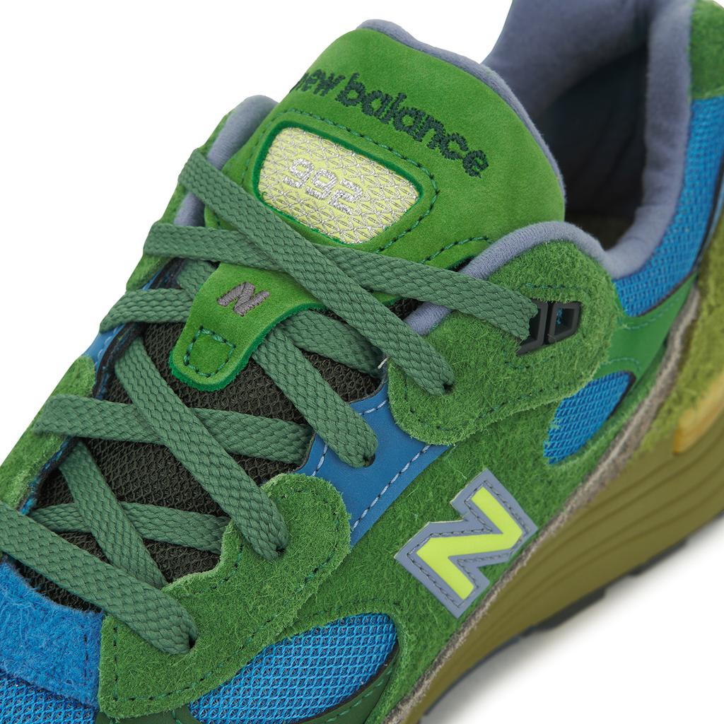 Salehe Bembury x New Balance 992 Сделано в США Calm Be The Crater Унисекс Кроссовки Зеленый Синий U992SB