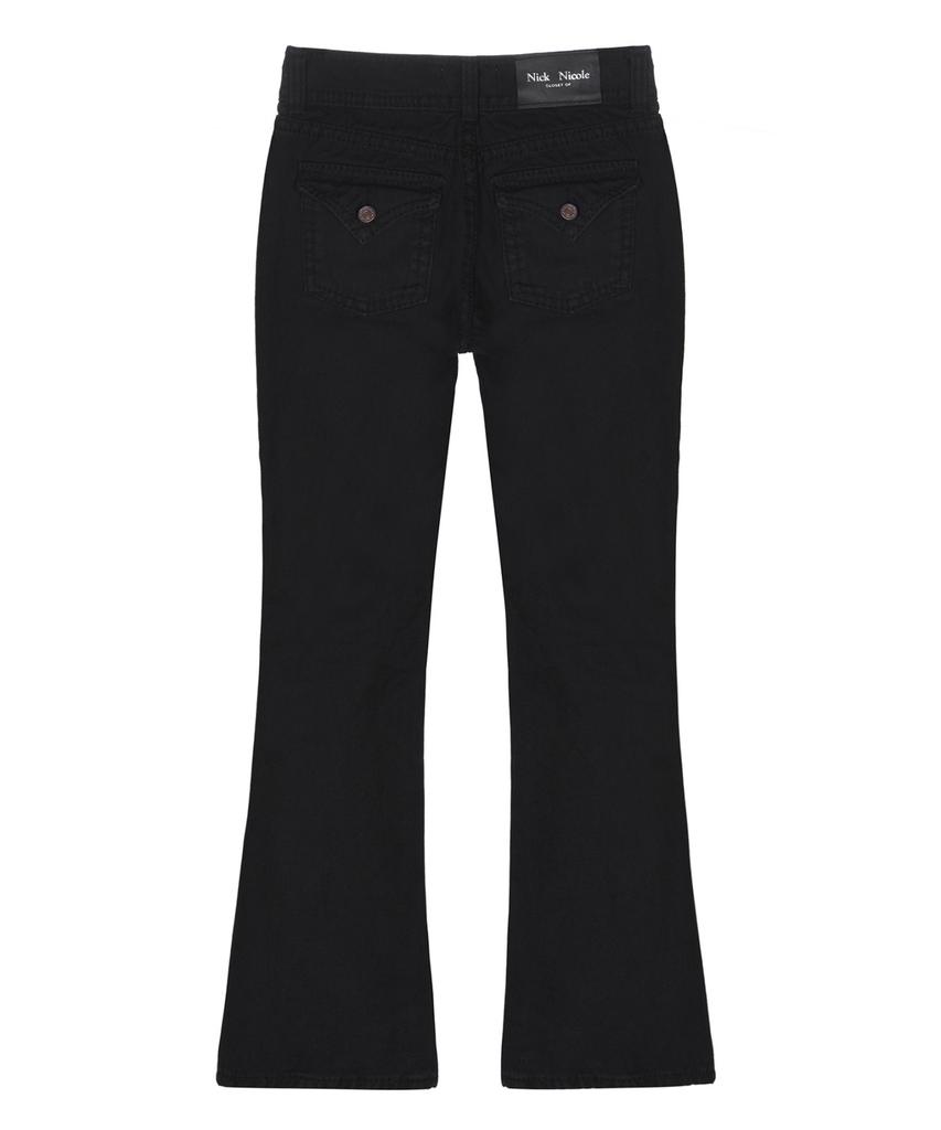 Nigaennikol Брюки с заниженной талией Bootcut_Черные