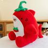 Креативная плюшевая кукла в виде акулы с перцем чили, подушка в виде морского животного, плюшевая игрушка в подарок