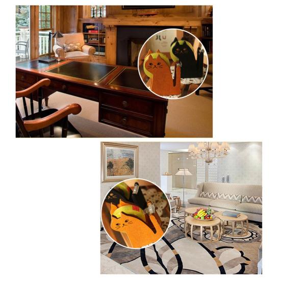 Настольный диспенсер для клейкой ленты, деревянный диспенсер в форме кошки для упаковки подарков, держатель рулона клейкой ленты для офиса, дома, школы