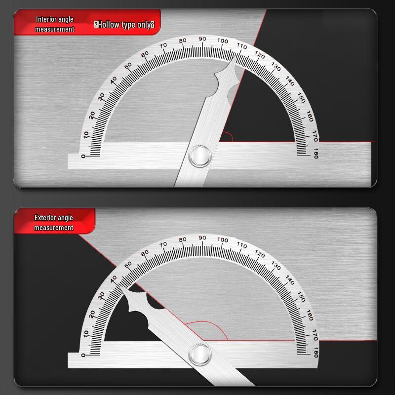 SYNTEK Stainless Steel Angle Ruler & Protractor