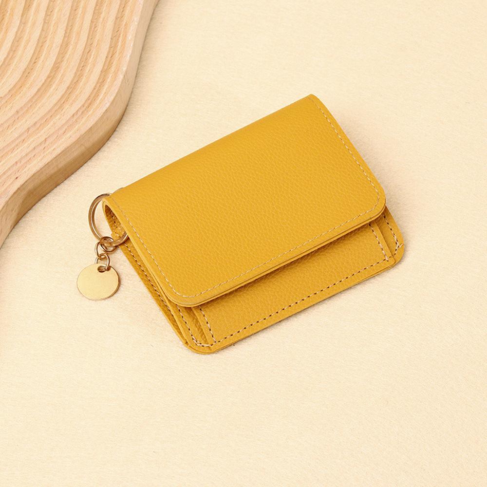 Simple Short Wallet Coin Purse for Woman Card Holder Female Mini Clutch