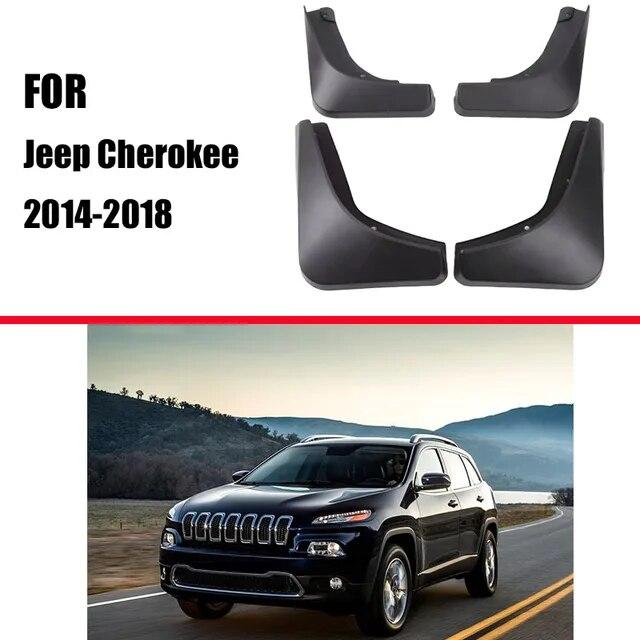 For Jeep Cherokee 2014-2018 Mudguard Fender Mud Flap Guards Splash Mudflaps Car Accessories Mudguards Front Rear 4pcs