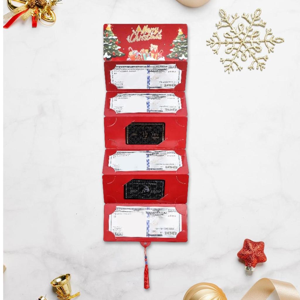 Christmas Santa Claus Money Card Envelope Merry Christmas Decorations For Home 2026 Folding Banknote Card Navidad Noel Natal
