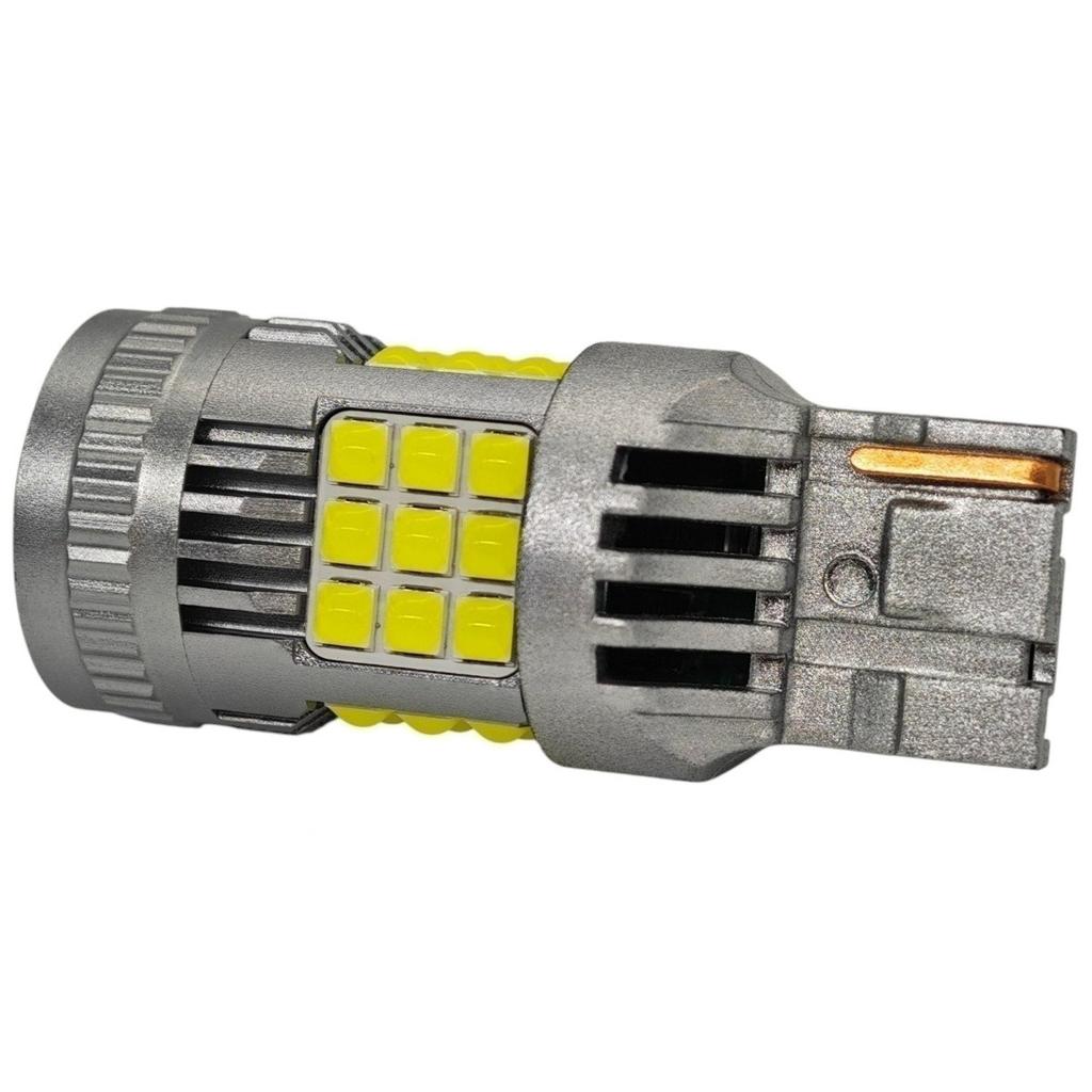 2 Pcs W21W LED 7440 Bulb 12-24V No Error 2200lm White Strong Light