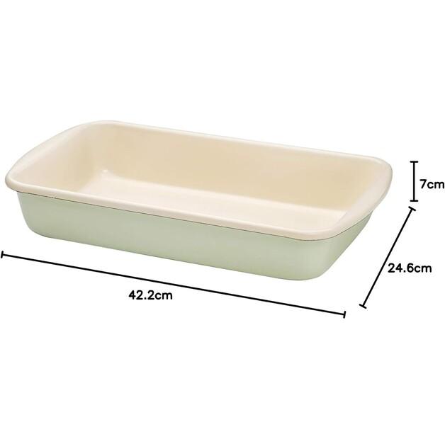 Сковорода Riess Pastell 38×22,5 см зелёная (0436-006)