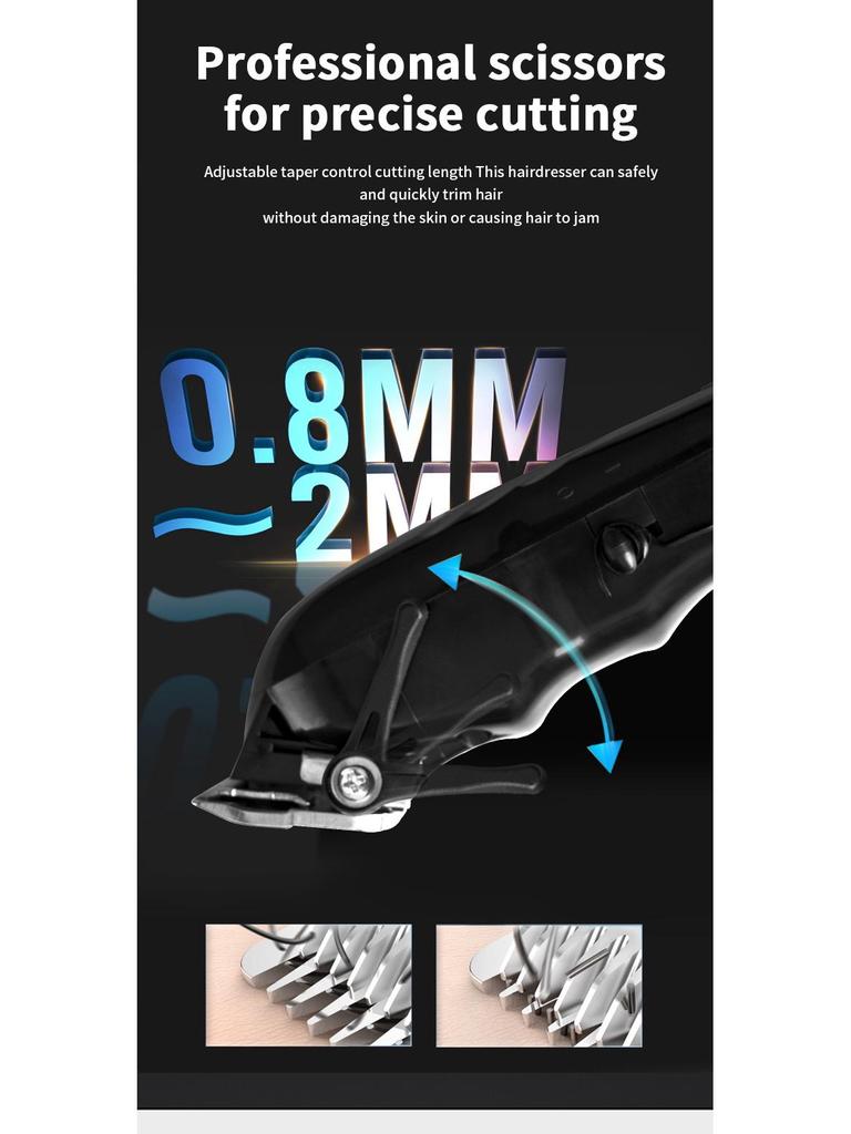 Профессиональная электрическая машинка для стрижки волос с мощным мотором — идеально подходит для парикмахерских