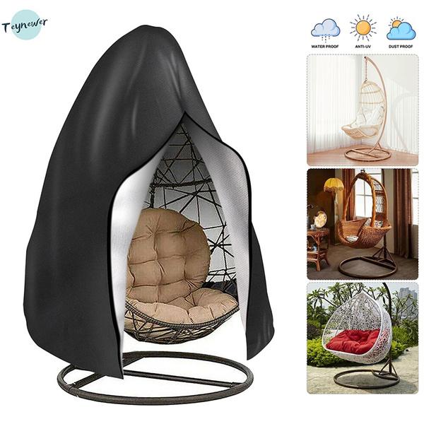 Teynewer Waterproof 210D Oxford Cloth Large Hanging Swing Egg Chair Cover Home Garden Patio Outdoor Protect Home Furniture From Dust Rain Sun