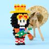 Аниме One Piece Луффи Зоро Ace Мини-кирпичи Строительные блоки Игрушки