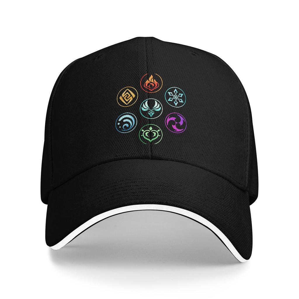 Diluc Genshin Impact Classic Baseball Caps Casual Sandwich Hat Unisex Polyester Dad Hat Fishing