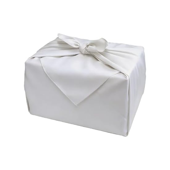 Furoshiki Large Size, White/Black, Stylish, Ceremonial, Funeral, Memorial Service, Cover, Plain, Was
