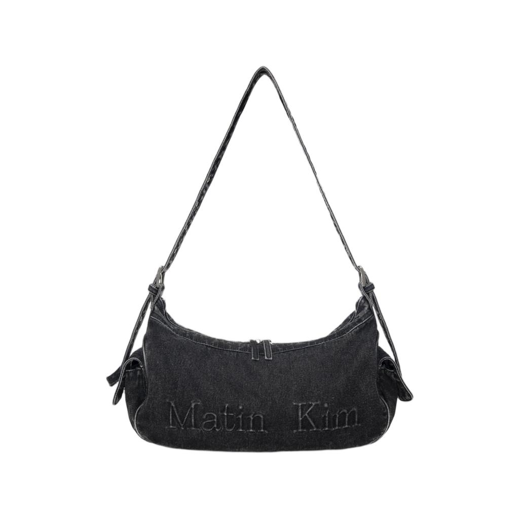 Matin Kim Matin Dust Denim Side Pocket Bag In Black