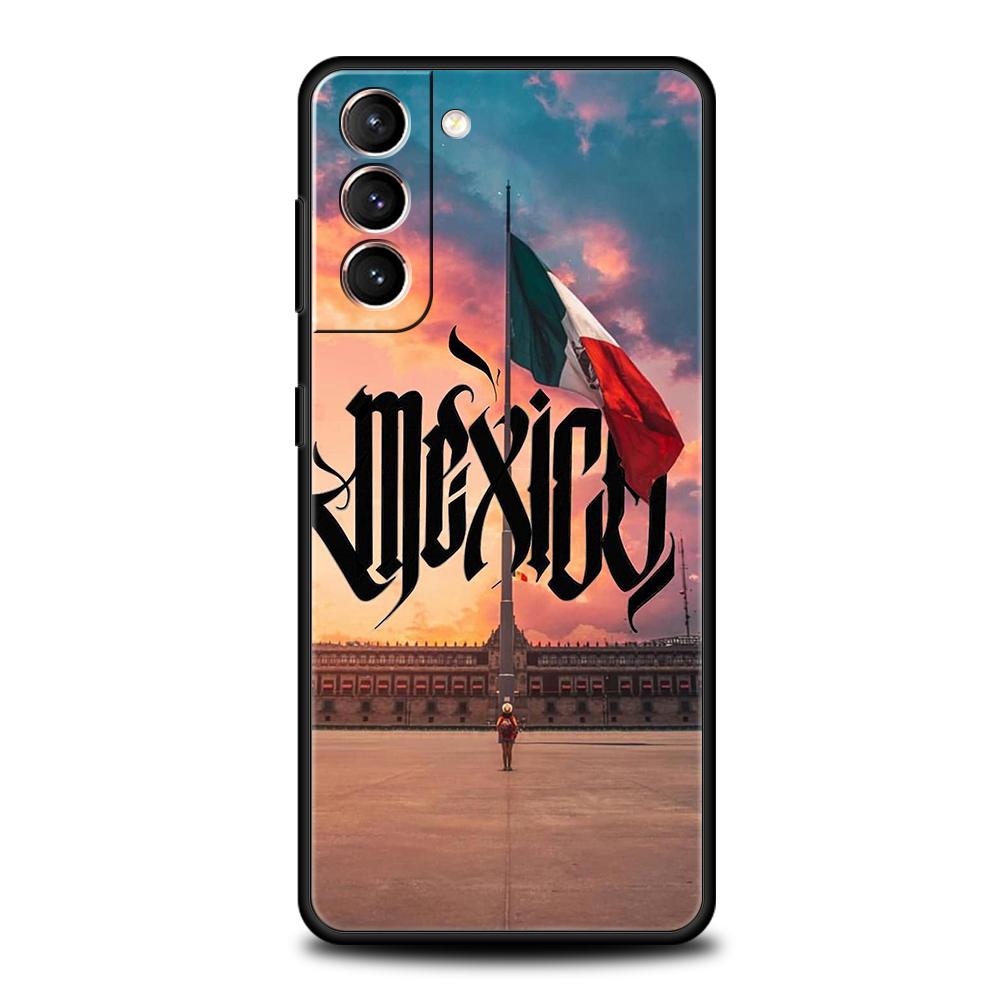 Чехол для телефона с флагом Мексики для Samsung Galaxy S25 Edge S24 S23 S22 Ultra S20 S21 FE 5G S10 S9 Plus S10E Мягкий чехол