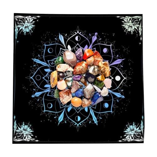 Tarot Tablecloth | Alter Cloth - Tarot Tablecloth, Tarot Tablecloth, Cloth Cushion, Mandala, Butterfly, Flower, Velvet Cloth, Divination Tablecloth, 5