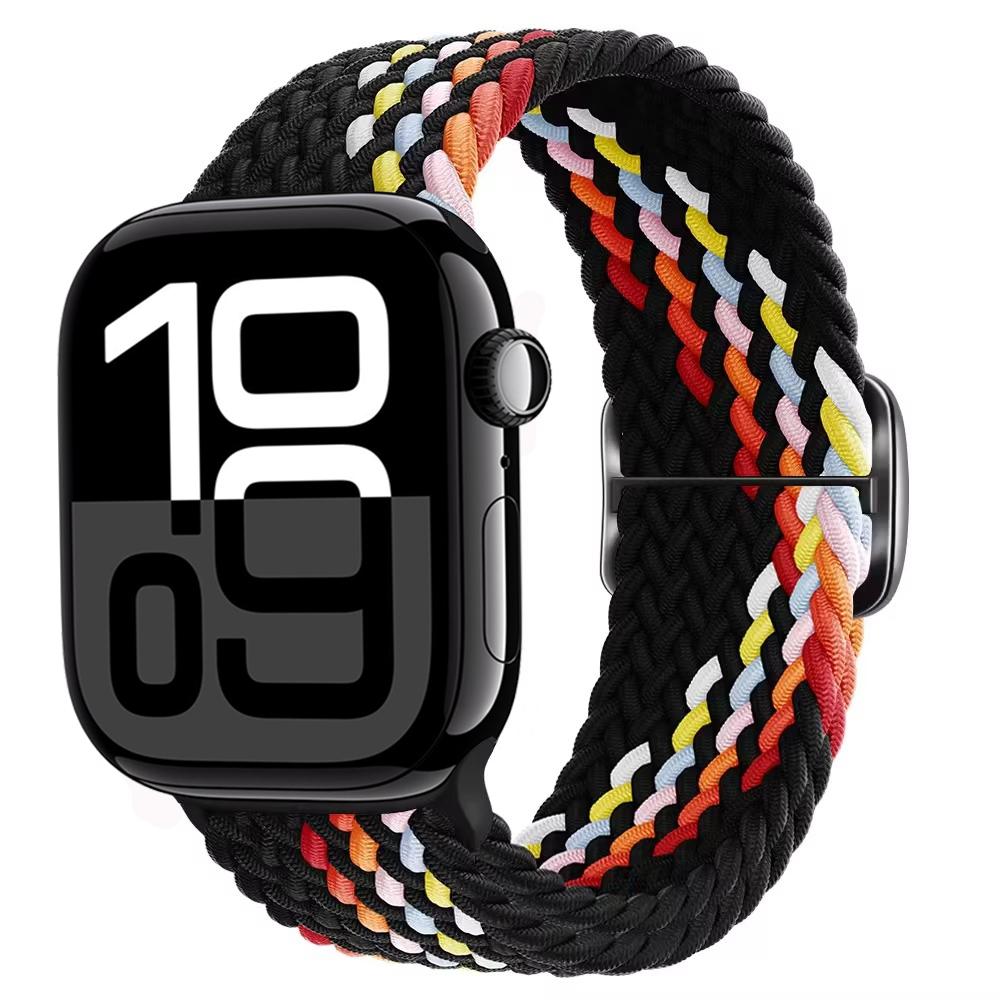 Нейлоновый плетеный ремешок-петля для Apple Watch Ultra/2 49 мм 10 9 8 7 46 мм 45 мм 41 мм 6 5 4 SE 44 мм 40 мм Эластичный ремешок для iWatch 3 42 мм