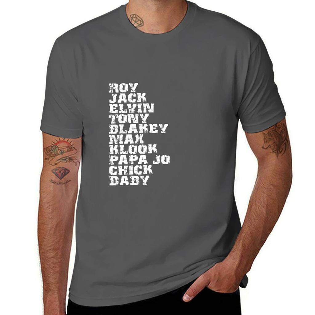 Famous Influential Jazz Drummers List Tshirt Work Wear Breathable Tee
