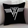 Rock Band Van Halen Cartoon Series Square Pillowcase Soft Waist Sofa Cushion Cover Bedroom Room Pillowcase