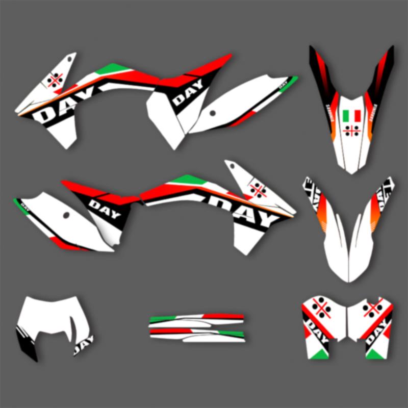 PowerZone For KTM EXC EXC-F 11-12 SXF 12-13EXC 150 200 250 300 350 450 500 Motorcycle Graphics DECAL Stickers SIXDAYS For SX SXF