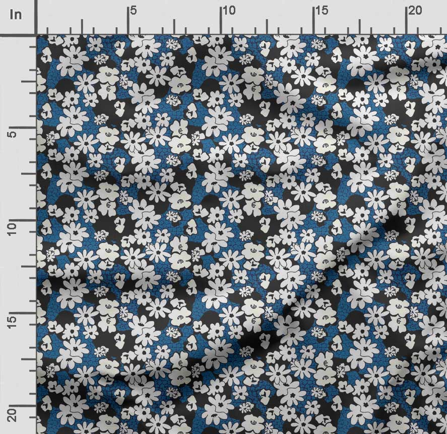 Soimoi Цветочный принт, хлопковый батист, ткань для квилтинга, продаваемая во дворе, хлопчатобумажная ткань средней плотности шириной 42 дюйма,