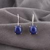 Lapis Lazuli Earrings Handmade Gemstone Jewelry, 925 Solid Sterling Silver Earrings, Unique Design Jewelry Earrings