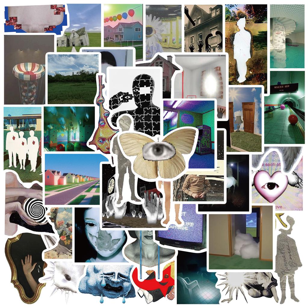 50 шт. Dreamcore Кислотные Графические INS Эстетика Искусство Граффити Наклейки Телефон Гитара Ноутбук Чемодан Водонепроницаемая Наклейка Детские Игрушки