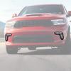 For Dodge Durango -2026 Glossy Black Look Front Fog Light Lamp Cover Trim 2P
